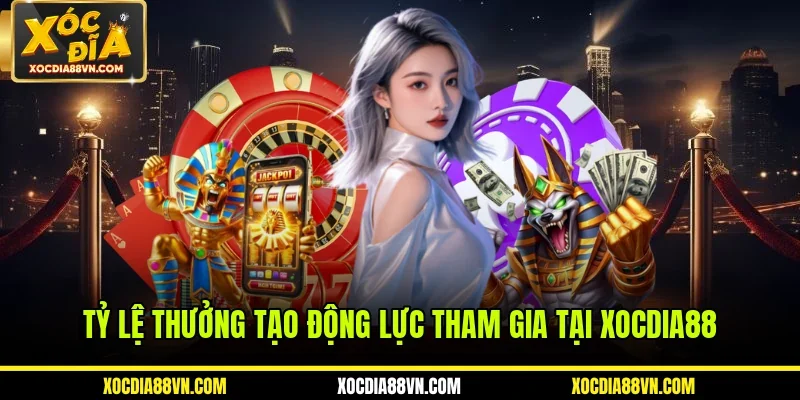 Tỷ lệ thưởng tạo động lực tham gia tại XOCDIA88