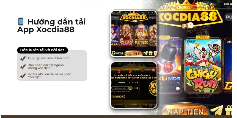 Xocdia88 - Sân Chơi Xóc Đĩa 88 Online Hàng Đầu 2026 2 huong-dan-tai-va-cai-dat-app-xocdia88.webp